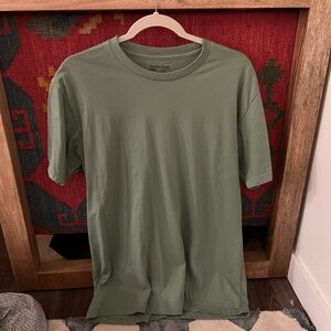 Olive Green Crew Neck T-Shirt